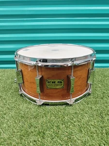 ⚡️Pork Pie Cherry Bubinga 14”X7” Cherry Pie Snare Drum⚡️ - Picture 1 of 17