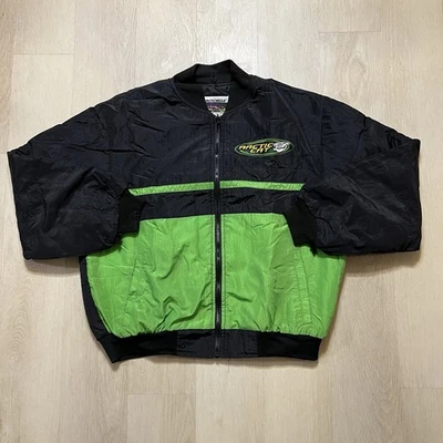 Jaqueta Forro Masculina Vintage Arctic Cat Arcticwear Snowmobile Preta Verde G - Imagem 1 de 4