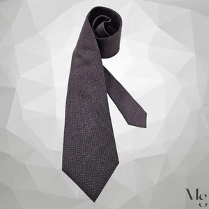 CANALI 1934 Dark Purple Geometric Silk Tie Made In Italy 59”-3.5" EX COND - Picture 1 of 6