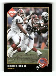 Collector's Edge #12 1992 Cornelius Bennett casi nuevo-como nuevo Bills BXCP17 - Imagen 1 de 2