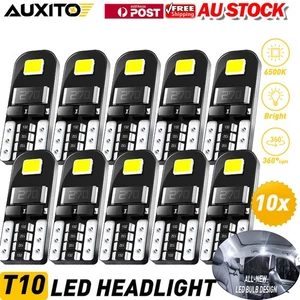 AUXITO LED T10 INTERIOR LIGHT WEDGE BULB CAMPING 12V 194 W5W 168 White Canbus - Picture 1 of 10