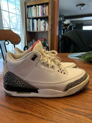 Jordan 3 Blanco Cemento Retro Talla 11 Hombre Foto 1 de 4