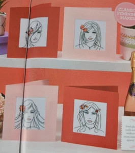 Nur Kreuzstichkarte - Pretty as a Picture Linie Kunststil schicke Damenkarten - Bild 1 von 1