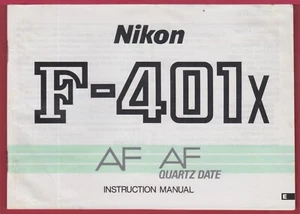 NIKON F - 401X OWNER'S INSTRUCTION MANUAL #59 - Picture 1 of 1