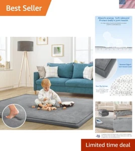 1.2" Thick Memory Foam Baby Play Mat - Stylish Non-Slip Nursery Rug 4'11"x3'28" - Picture 1 of 9