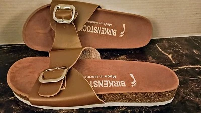  Sandalias Birkenstock Unisex Marrón Madrid, Talla Mujer 9 Hombre 7 Zapatos  Foto 1 de 4