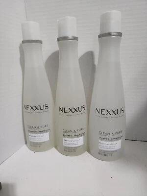 Lot Of 3 Nexxus Clean & Pure Nourishing Detox Shampoo w/ Protein Fusion 13.5 oz - Image 1 of 4