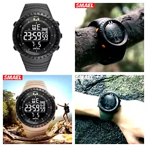 SMAEL Mens Military Watch Waterproof Quartz Analog Digital Sports Wrist Watches - Picture 1 of 22
