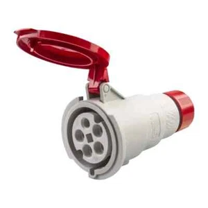Pluso 32 Amp 5 Pin coupler IP44 3 Phase 415V Red 32A 3P+N+E - PE 3265 PV - Picture 1 of 2