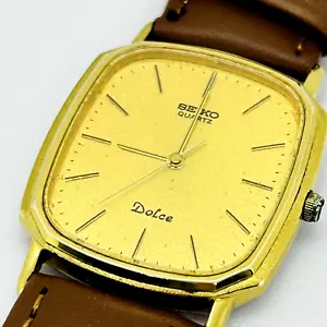 Vintage SEIKO DOLCE 6030-5550 SGP30 Tank Shape Square Men Watch quartz Japan - Picture 1 of 12