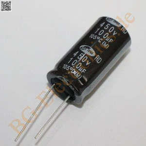 2 x 100µF 100uF 450V 105° RM7.5 Elko Kondensator Capacitor Samwha E-Cap 2pcs - Bild 1 von 1