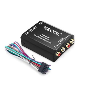 Recoil LOC4 Four Channel Speaker Cable to RCA adjustable Line Output Converter - Picture 1 of 5