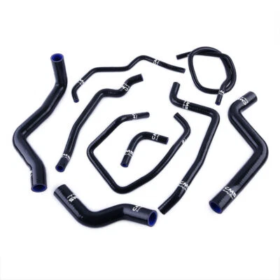 Black Silicone Radiator Heater Hose Kit for 2003-2011 Mazda RX8 RX-8 1.3L SE3P - Image 1 of 4