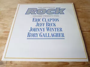 History Of Rock Vol 25 double LP EX Eric Clapton Jeff Beck Rory Gallagher Winter - Picture 1 of 8