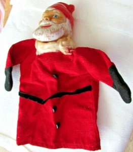 MARIONETA DE MANO DE SANTA CLAUS NAVIDAD VINTAGE AÑOS 50 HALLAZGO RARO - Imagen 1 de 4