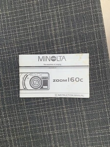 Konica Minolta Zoom 160C Date 35mm Point&Shoot Manual, NO CAMERA - Picture 1 of 1