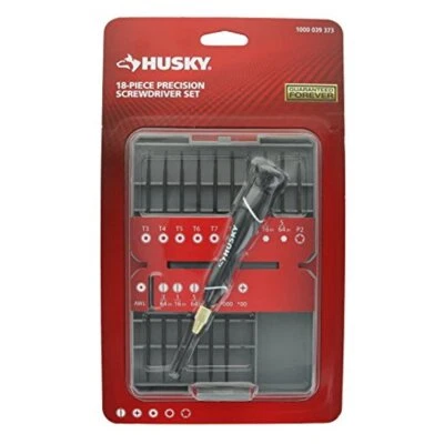 Husky Pocket-Sized Precision Screwdriver Set w/ Carrying Case (18 Pieces) 63518H - Image 1 of 2