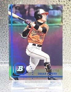 Cesar Prieto • 2022 Bowman Heritage Chrome RC Refractor #'D /199 - Cardinals  - Picture 1 of 7