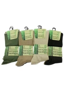 Calcetines sueltos de bambú súper suaves aptos para diabéticos no elásticos para hombre talla 6-11 - Imagen 1 de 6