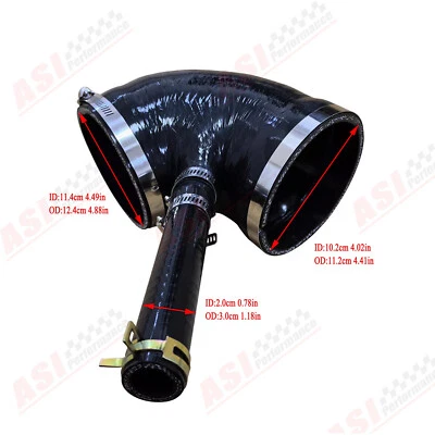 Silicone Intake Clean Air Duct Pipe For 07-18 Dodge Ram 2500/3500 6.7 53032944AL Foto 1 de 4