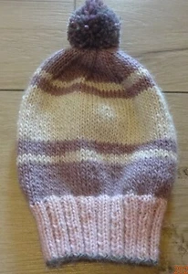 Mütze handgestrickt mit Winter Duo Beere für  Kinder - Bild 1 von 1