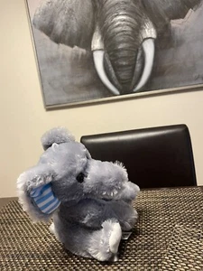 GOFFA Peluche ELEFANTE Collare Peluche Giocattolo 8" NUOVO NUOVO CON ETICHETTE GRIGIO - Foto 1 di 4