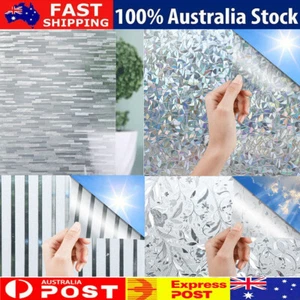 Translucent Window Glass Film Privacy Frosted Self Adhesive Anti UV Home Decor - Picture 1 of 16