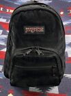RARE Jansport Half Pint Corduroy Black Mini Backpack Vtg 90s Bag Pack Carry On