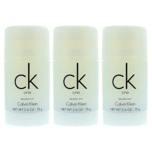 Calvin Klein CK One Deodorant Stick 75g x 3 - Picture 1 of 1