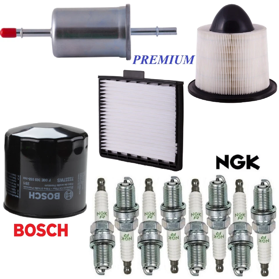 Tune Up Kit Filters Spark Plugs For FORD EXPEDITION V8 4.6L 1999-2002 - Image 1 of 1