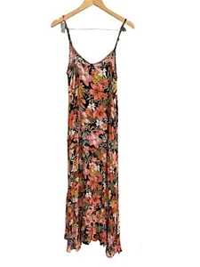 Billabong Floral Flowers Maxi Dress Womens size Large - Picture 1 of 8