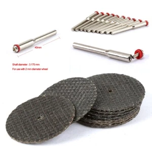 10PCS 32mm Resin Fibre Sanding Discs Cutting Off Wheels with 10PCS Mandrel Shank - Picture 1 of 13