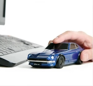 NISSAN FAIRLADY Z 240Z Datsun Wireless Bluetooth Mouse with Mouse Pad - Blue NEW - Picture 1 of 9