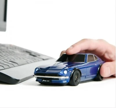 NISSAN FAIRLADY Z 240Z Datsun Wireless Bluetooth Mouse with Mouse Pad - Blue NEW - Image 1 of 4