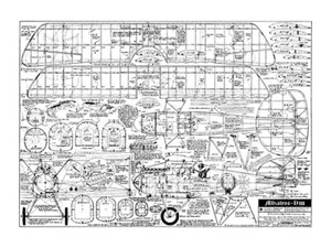 Albatros III .049 34" WS RC Model Airplane Plans Templates PDF on USB - Picture 1 of 2
