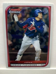 2008 Bowman Chrome Kosuke Fukudome Japan Variation RC #155 Chicago Cubs B2 - Picture 1 of 1