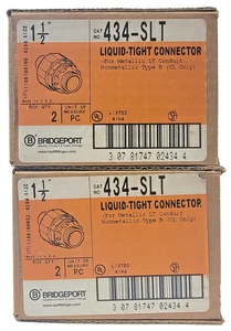 Bridgeport (Lot of 4) 434-SLT 1-1/2" Liquid Tight Conduit Connector - Bild 1 von 8