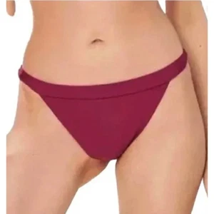 Parte inferior de bikini de natación Andie The Caicos rojo ciruela traje de baño grande traje de baño - Imagen 1 de 6