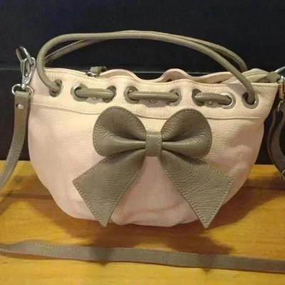 Vera Pelle pink leather handbag - Image 1 of 4