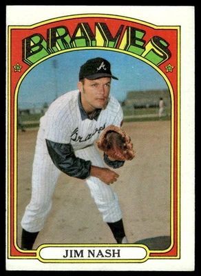 1972 Topps Jim Nash Atlanta Braves #401 - Image 1 of 2
