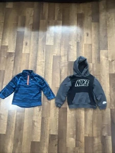 Boys Nike Hoodie 1/4 Zip Pullover Jacket Lot Of 2 Size 4 - Picture 1 of 9