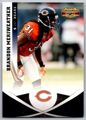 2011 Panini Gridiron Gear Brandon Meriweather Chicago Bears #148 - Image 1 of 2