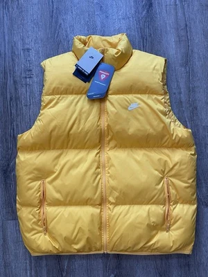 Nike Sportswear Club Primaloft Puffer Vest Yellow Men’s Sz Large FB7373-739 - Image 1 of 4