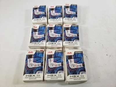 Lot of 9 Mcdavid Sport HexTech Padded Protective Compression Shooter Sleeve L/XL - Image 1 of 4