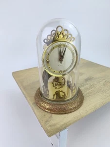 Vintage German SCHATZ 8 Day Small Torsion Mantle Desk Clock Mid Century - Picture 1 of 16