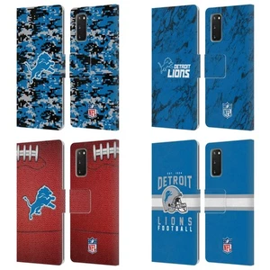 NFL DETROIT LIONS GRAPHICS LEATHER BOOK WALLET CASE COVER FOR SAMSUNG PHONES 1 - Picture 1 of 10