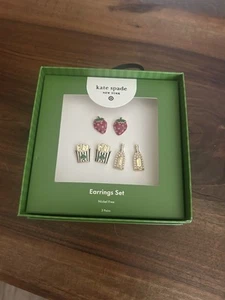 Kate Spade New York x Target Mixed Novelty Stud Earrings  In Hand - Picture 1 of 4