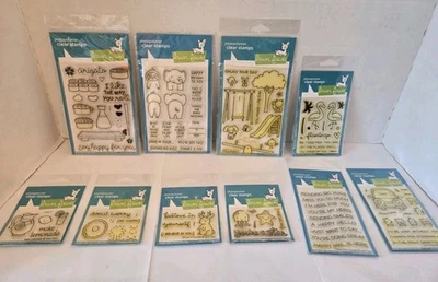 Lote de 10 selos temáticos de afirmação de amizade de fawn gramado sushi elefante bichos - Imagem 1 de 4