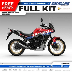 Honda Transalp 750 XL 2023 2024 Super Durable Graphics Set Decal Kit Decallab - Picture 1 of 6
