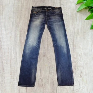 Diesel Jeans Safado Slim Straight Fit Mens W38 L35 Blue Mid Rise Vintage 084DD - Picture 1 of 12